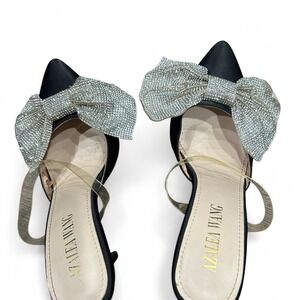 Azalea‎ Wang Bedazzled Bow Heels Size 7.5